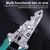 Foldable Wire Strippers With Electricity Measurement Function 10 In 1 Wire Stripping Pliers For Cutting Pulling Wires