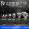 304 Stainless Steel High-Pressure Fan Nozzle for Dust Removal and Car Wash