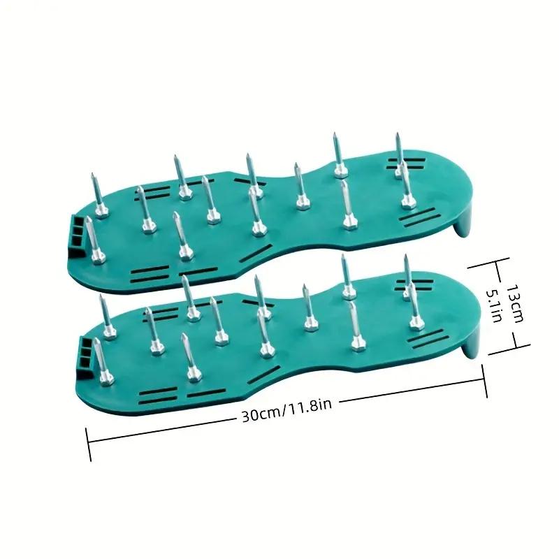 1 Paar Gartenarbeit Bodenauflockerungsschuh Rasen Nagelschuhe Garten Aufblasbare Bodenauflockerungsschuhe Selbstnivellierendes Epoxid Gartenwerkzeuge