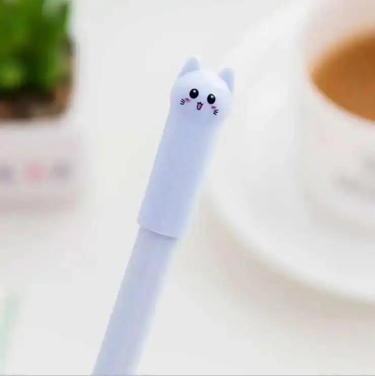 1-6-30 Pcs Cute Kawaii Cat Gel Pen Cartoon Writing Office School Supplies Stationery Creative Sweet Lovely Pens