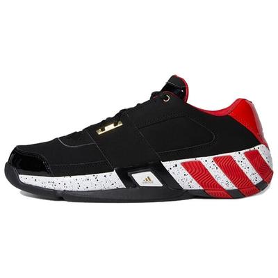 Zapatillas de Baloncesto Retro de Caña Baja Ligeras Antideslizantes de Moda Regular para Hombre Zapatillas Negras Rojas EF9853