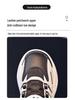 Babudou 2024 Spring Kids' Leather Sports Shoes with Rotating Button for Boys & Girls