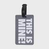 Eco-friendly PVC Cartoon Letter Luggage Tag - Creative Travel Identification Tag for Airplane Check-in