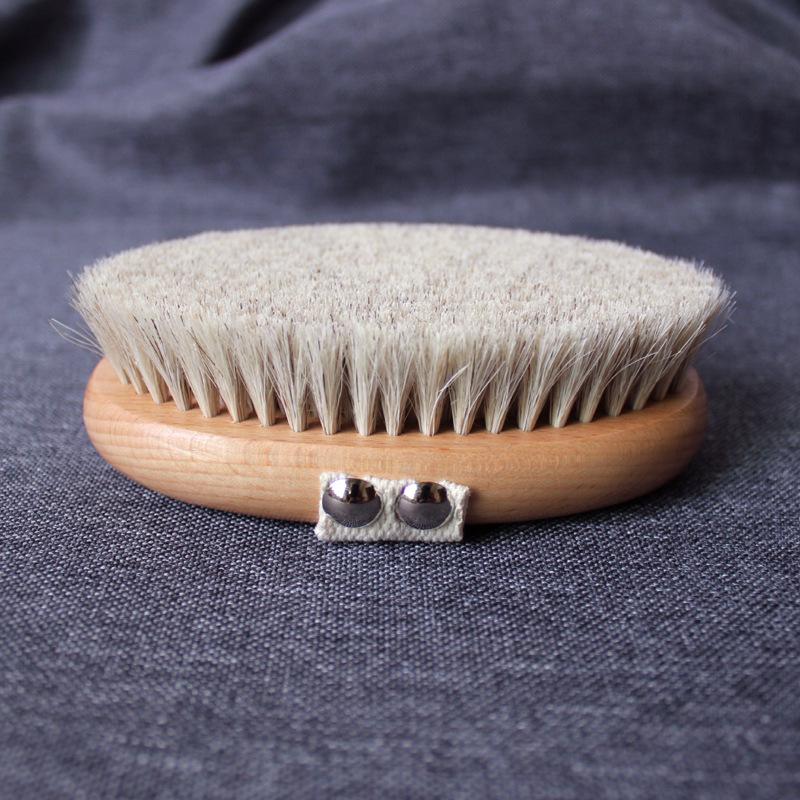 Beechwood Horsehair Soft Bristle Slimming Body Massage Brush