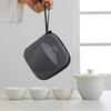 Simple Portable Travel Tea Set Kuaike Cup One Pot Three Cups Kung Fu Ceramic Outdoor Storage Bag Printing