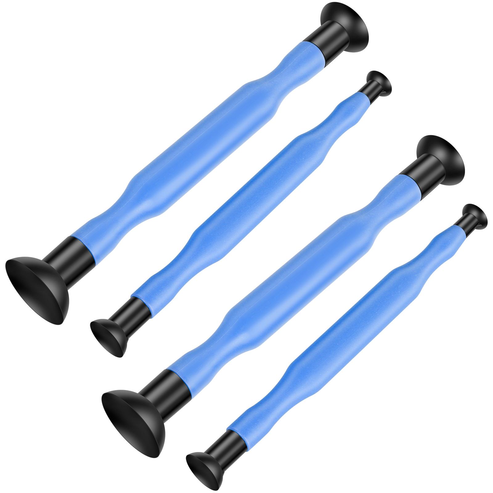 

4 шт. притирочные палочки для клапанов с пластиковой ручкой и присоской, многоразовые для инструментов для шлифования клапанов цилиндров двигателей автомобилей, мотоциклов синий