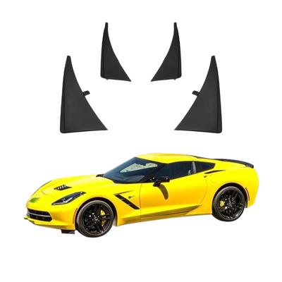 4PCS Car Mud Flaps Splash Guards Mudguards Car Mud Flaps Compatible with Chevrolet Corvette C7 2014 2015 2016 2017