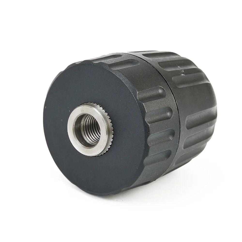 1Pcs 1/4" Hex Shank Keyless Drill Chuck 3/8" To 24UNF Thread Impact Driver Conversion Tool