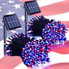 12M 100LED Solar Powered Fairy String Light Christmas Holiday Party Outdoor Garden Decor