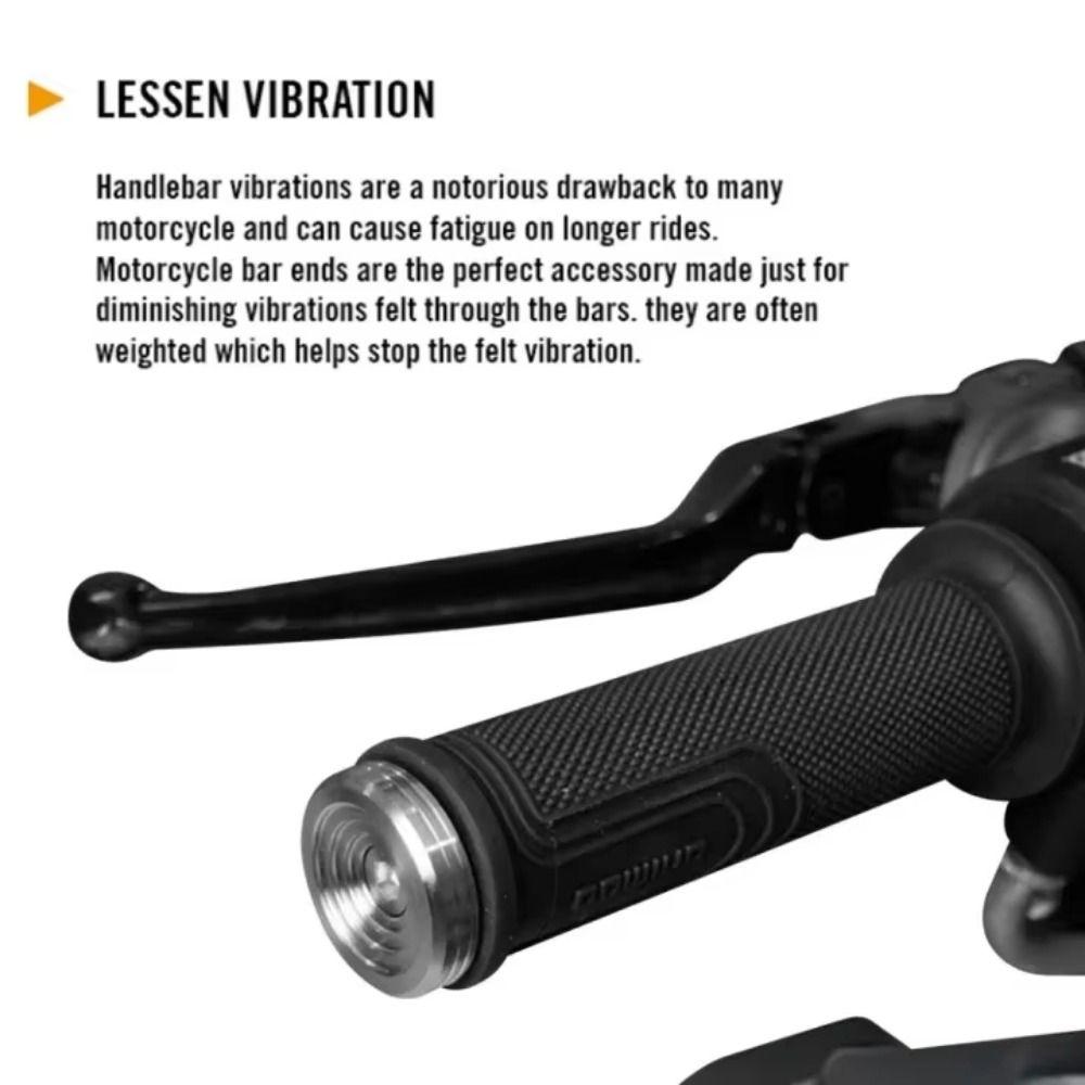 Shock-absorbing Motorcycle Handlebar End Plugs Bar Ends Weights  Handlebar Protection