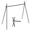 Hanging Shelf Black Tripod Structure Folding Hanging Rack with Storage Bag for Outdoor Camping Traveling Picnic