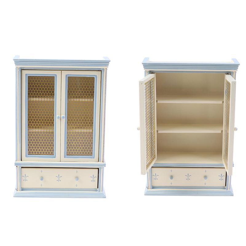 1:12 Casă de păpuși Mobilier în miniatură Dulapuri albe Vitrine pentru păpuși Copii Jucărie pentru jocuri de rol