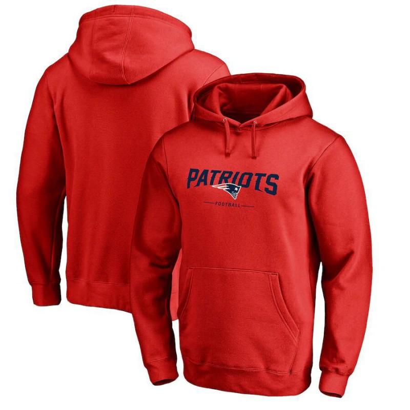 Mens Plus Size NFL Patriots Hooded Sweatshirt Loose Fit Casual Sports Top