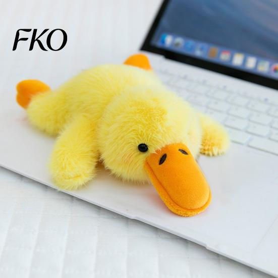 Fluffy Car Dashboard Toy Plush Magnetic Ornament, 15cm Soft Stuffed Animal Decor for Center Console Dashboard, Rearview Mirror, Refrigerator,