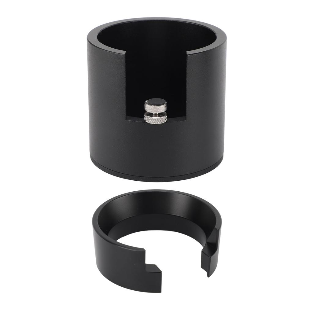 Coffee Portafilter Holder with Dosing Funnel 58mm Aluminum Alloy Round Coffee Machine Portafilter Tamping Stand for Home Bar