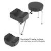   PU Leather Tattoo Leg Arm Rest Pad Pedicure Foot Stool Chair Black