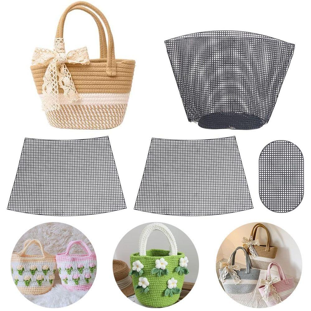 1Set Plastic Mesh Canvas Bag Sheets Plastic Net Cover DIY Crafting Handbag Accessories Acrylic Yarn Crafting Knit