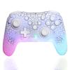 Gamepad Sem Fio RGB PROCESSO DE RACHADURA para Nintendo Switch TV Box PS3 Joystick Controller Giroscópio de Seis Eixos Vibração Dupla