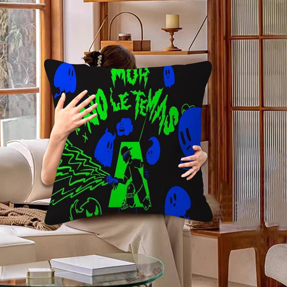 Ferxxo Hot Singer Feid Ferxxo Cushion Cover Polyester Sofa Cushions Decorative Throw Pillows Home Decoration Pillowcover