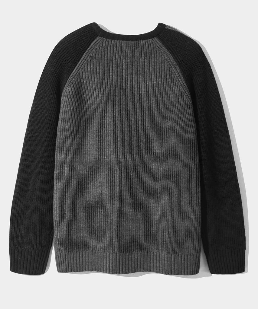 Dimiteulibeullaeg Vlad Raglan Track Sweatshirt Knit_Black