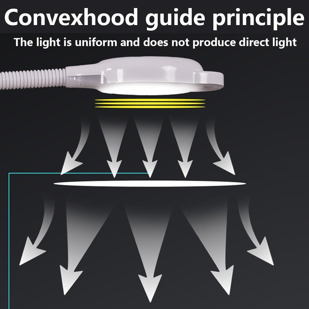 8X 360° Beauty Salon LED Facial Magnifying Lamp Multi-step Dimming Home Use Nail Tattoo Light Full-Angle Rotation Floor Lamp