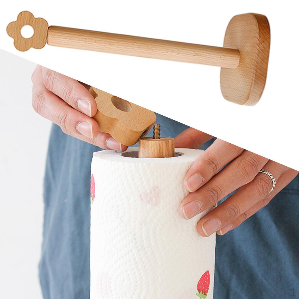 Beech Paper Towel Stand Punch- Standing Movable shaped Floor