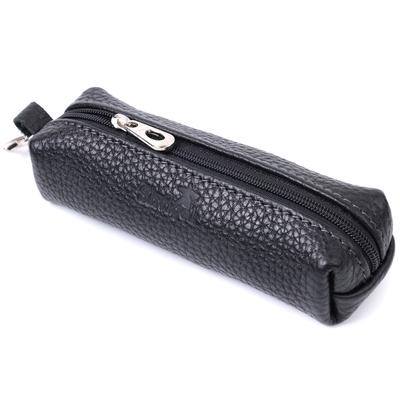 Spacious Unisex Key Holder Made of Genuine Leather SHVIGEL Key Wallet 16227 Black