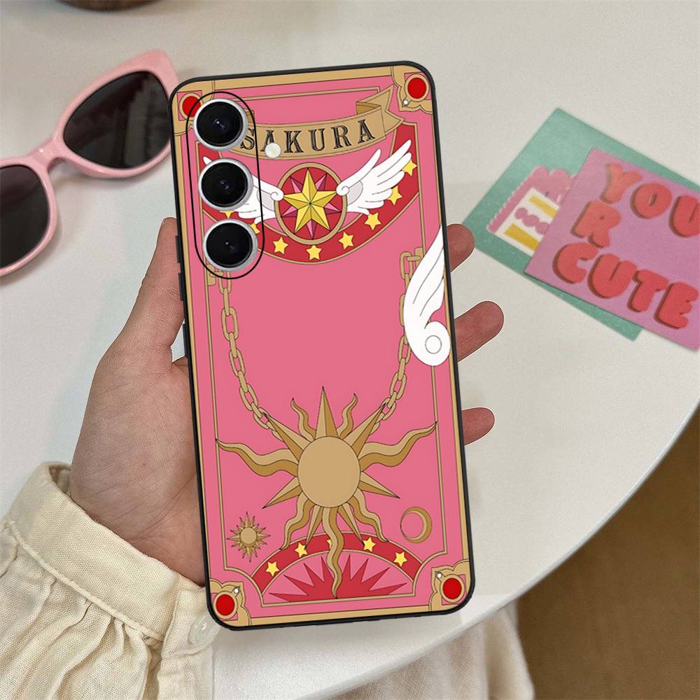 Anime C-CardcaptorS S-Sakura Phone Case For Samsung S 24 Fe 25 Ultra Plus 20 Lite 21 30 22 23 24 22 Ultra 5G Fundas