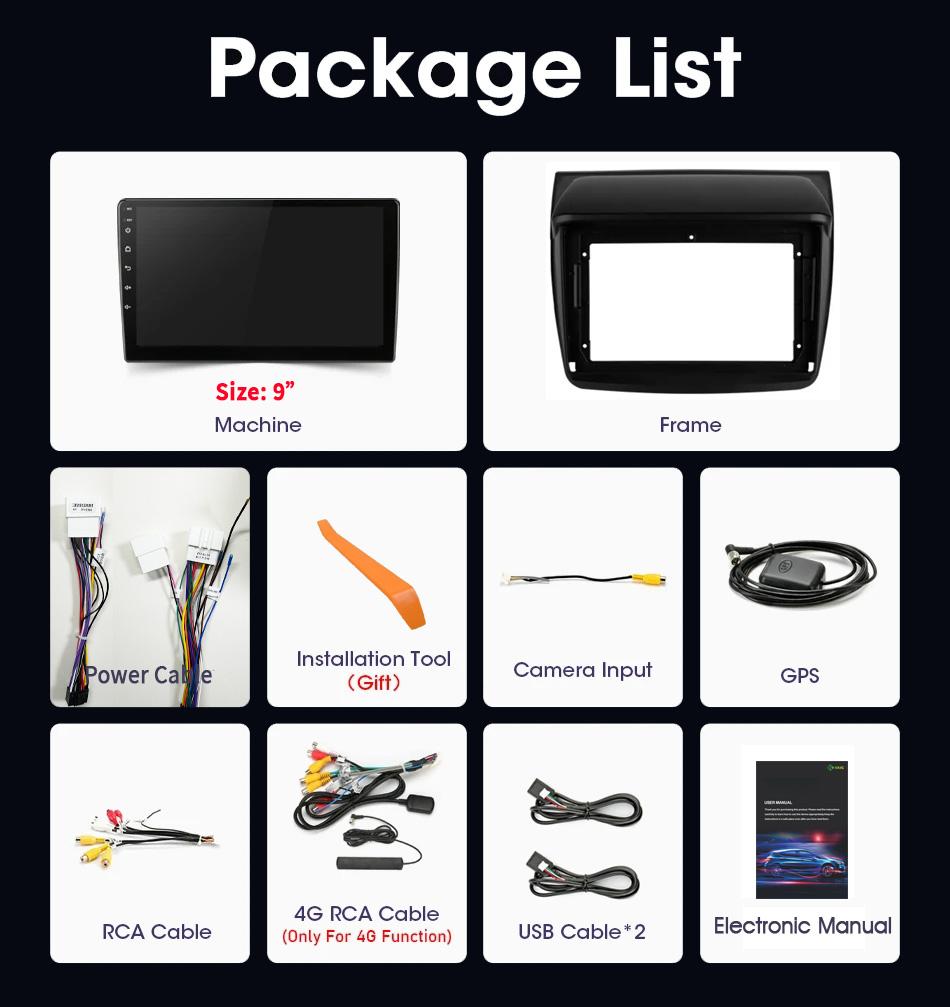 Android13 Car Radio For Mitsubishi Pajero Sport 2 L200 Triton 2008-2016 Multimedia Video Player 4G GPS Navigation Carplay Stereo