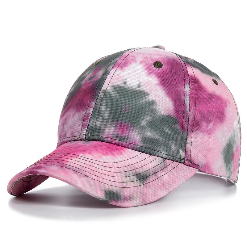 Nouă Moda Femei Tie Dye Cap Multicolor Iregular Print Baseball Cap Femei Outdoor Streetwear Summer Caps Palarii