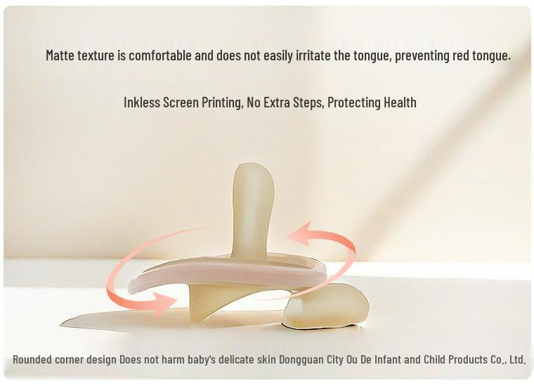 Super Soft Pacifier for Newborns, 0-6 Months, Imitates Breast Milk, Flat Head Design