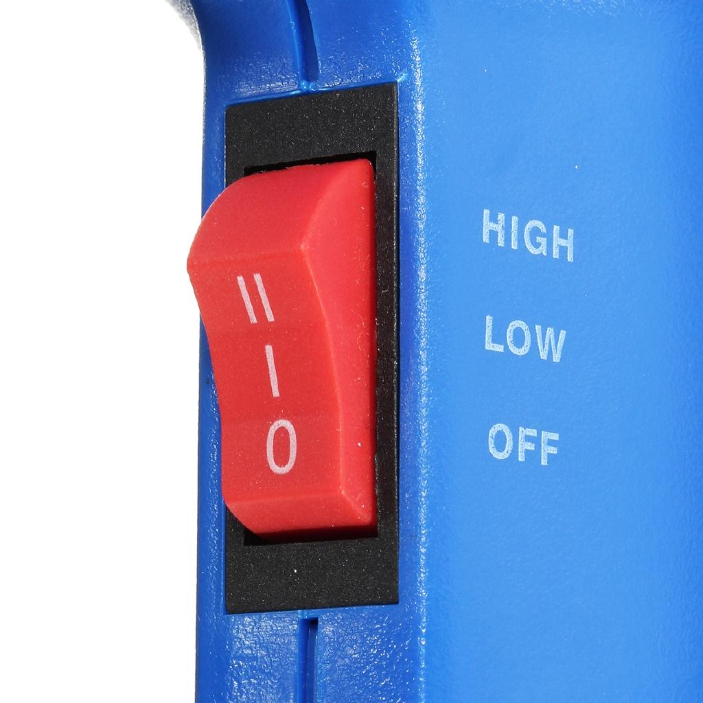 1800 W, 60–600 Grad Celsius, einstellbare industrielle Wärmeluftpistole, Heißluft-Windgebläse, Dual-Temperatur-Power-Trocknungsheizung