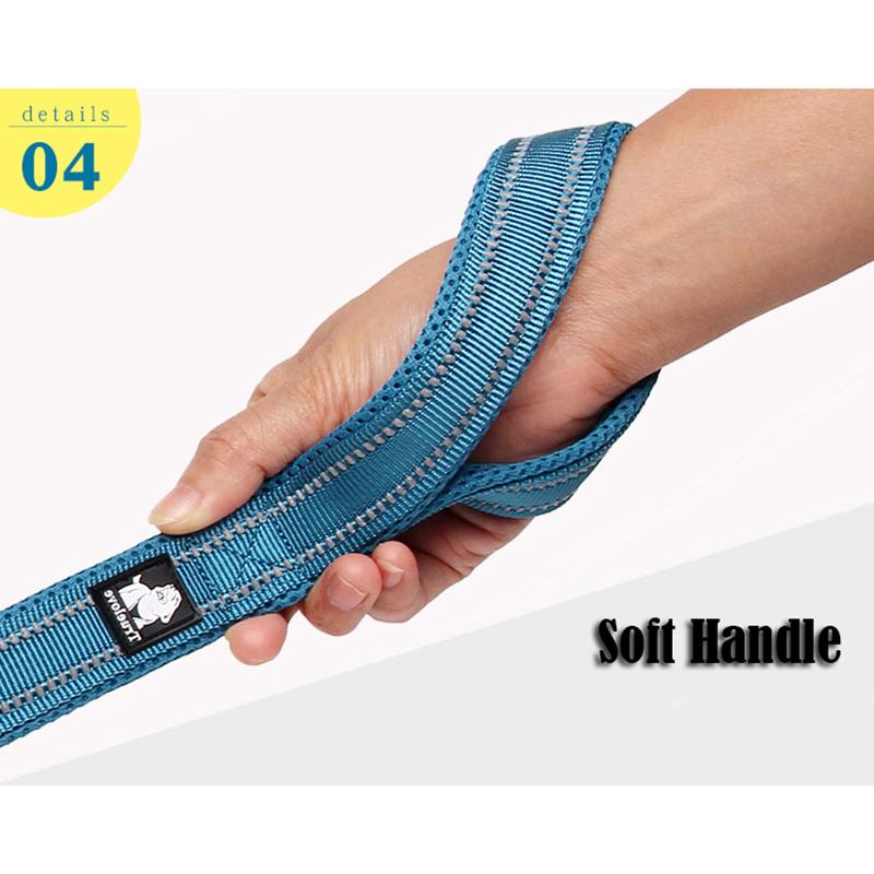 Truelove Weiche Hundepet-Leine in Geschirr und Halsband Reflektierend Nylon Katzennetz Gehen Training 11 Farben Länge 110cm TLL2111