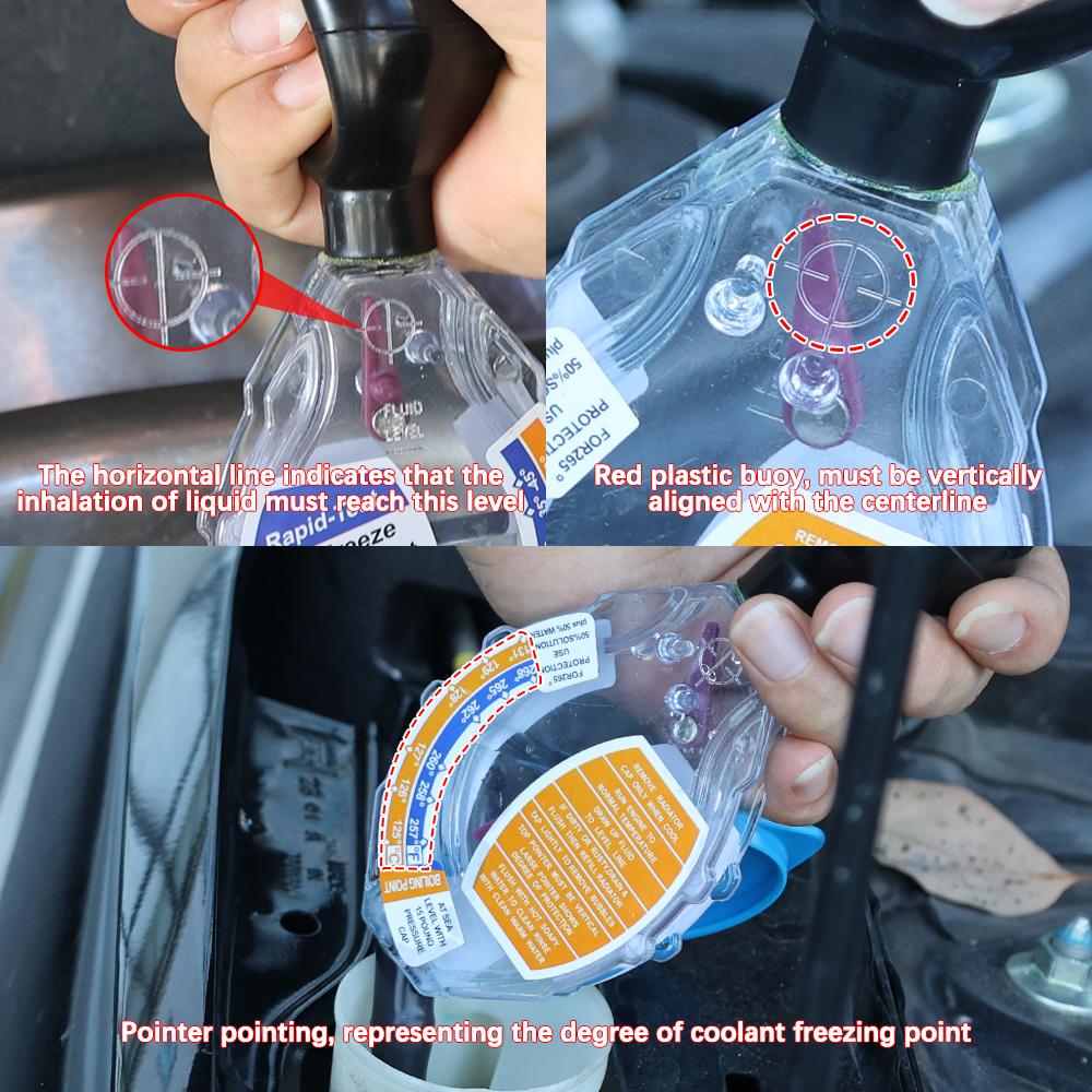 High Precision Antifreeze Test Meter Auto Radiator Coolant Freezing Point Test Meter Portable Car Water Tank Inspection Tool