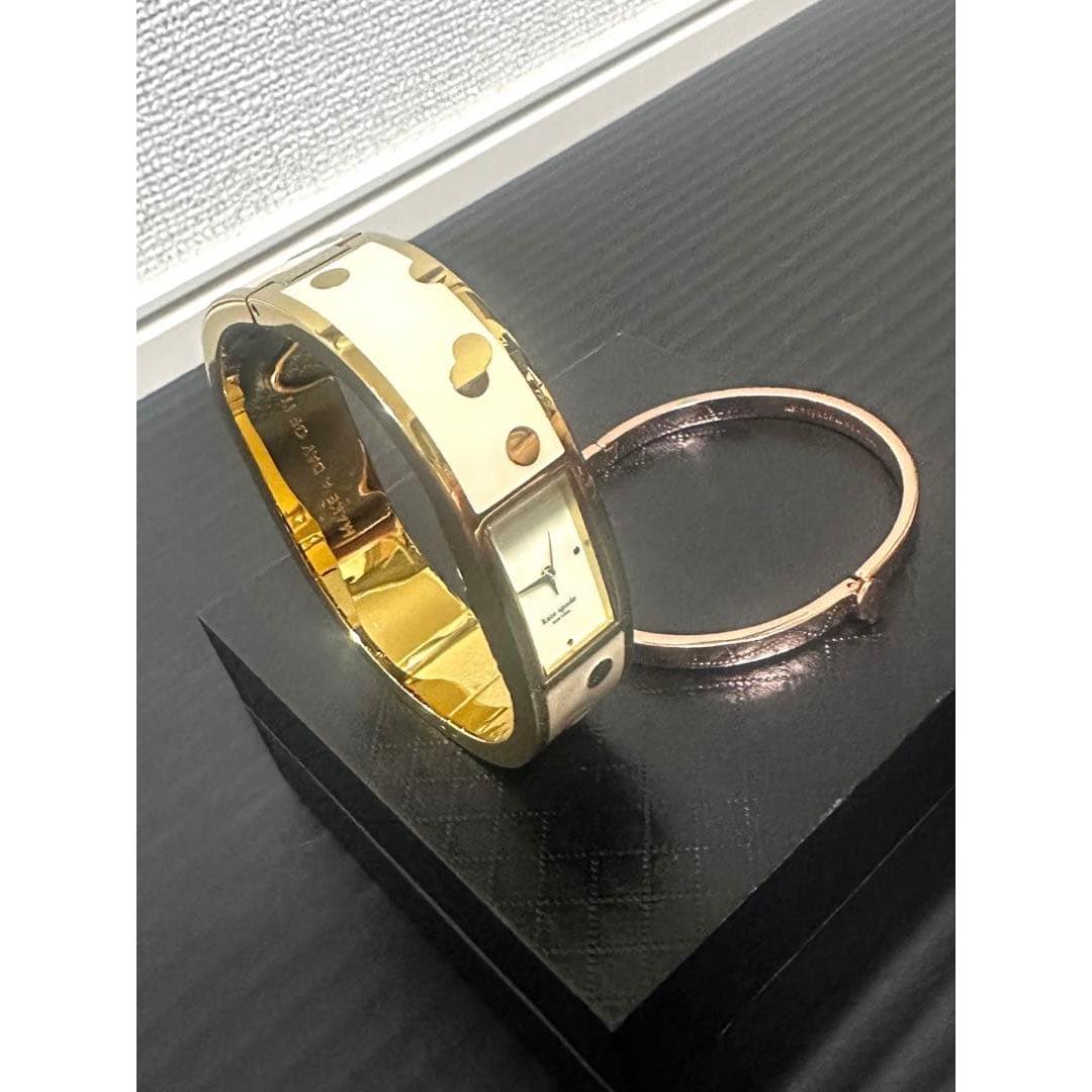 Used [Good condition, 2-piece set] Kate Spade Carousel bangle type watch & bracelet