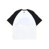 FILA Fusion Letter Print Color Block Trendy Loose Fit Crew Neck Raglan Sleeve Short Sleeve T-Shirt Men T-Shirts White T11M326104CWT