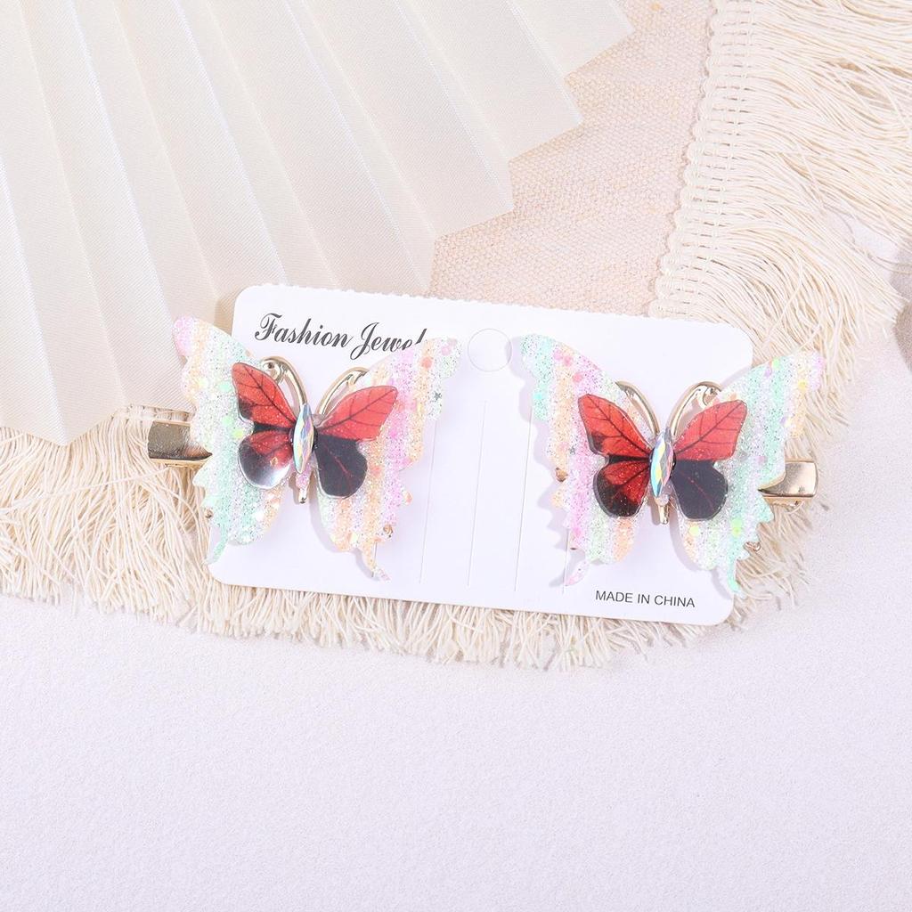 Butterfly Gauze Hair Clip for Women & Children - Simulated Side Clip Accessory