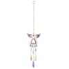 Crystal Wind Chimes Rotating Light Collection Pendant Home Decor Wind Spinner  Door