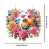 Acrylic Special Shape Rose Butterfly 5D DIY Diamond Painting Dots Pendant DIY Diamond Art Pendant Kit Diamond Painting Ornaments