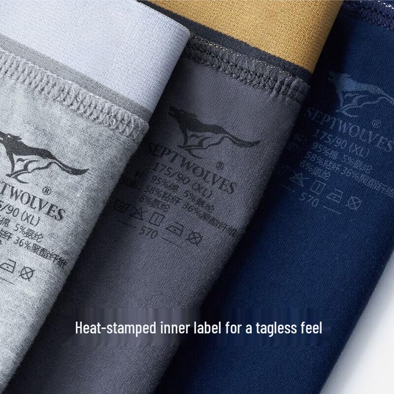 Septwolves Men's Cotton Antibacterial Breathable Briefs