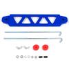 5-Hole Bracket Aluminum Battery Mount Aluminum Alloy Construction Enhanced Stability Aluminum Alloy Battery Holder