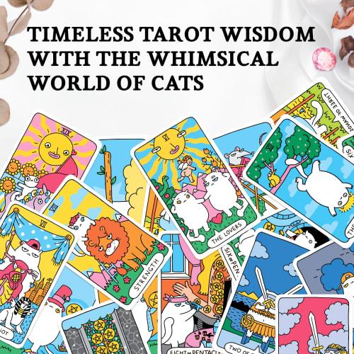 Wyspell Cat Tarot Cards: 78-Card Tarot Deck with Beginner's Guidebook - A Unique Deck for Cat Lovers and Enthusiasts
