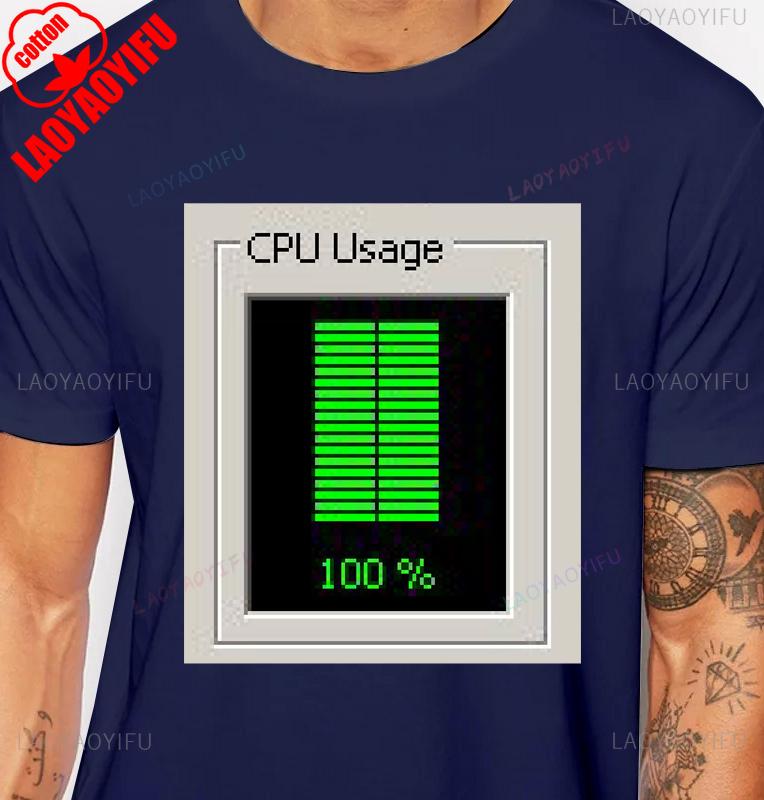 Windows 95 Grafik Lustig Computersystem T-Shirt Vintage 90er 80er Programmierer Witz Meme Herren T-Shirt Baumwolle Kurzarm Y2k T-Shirts