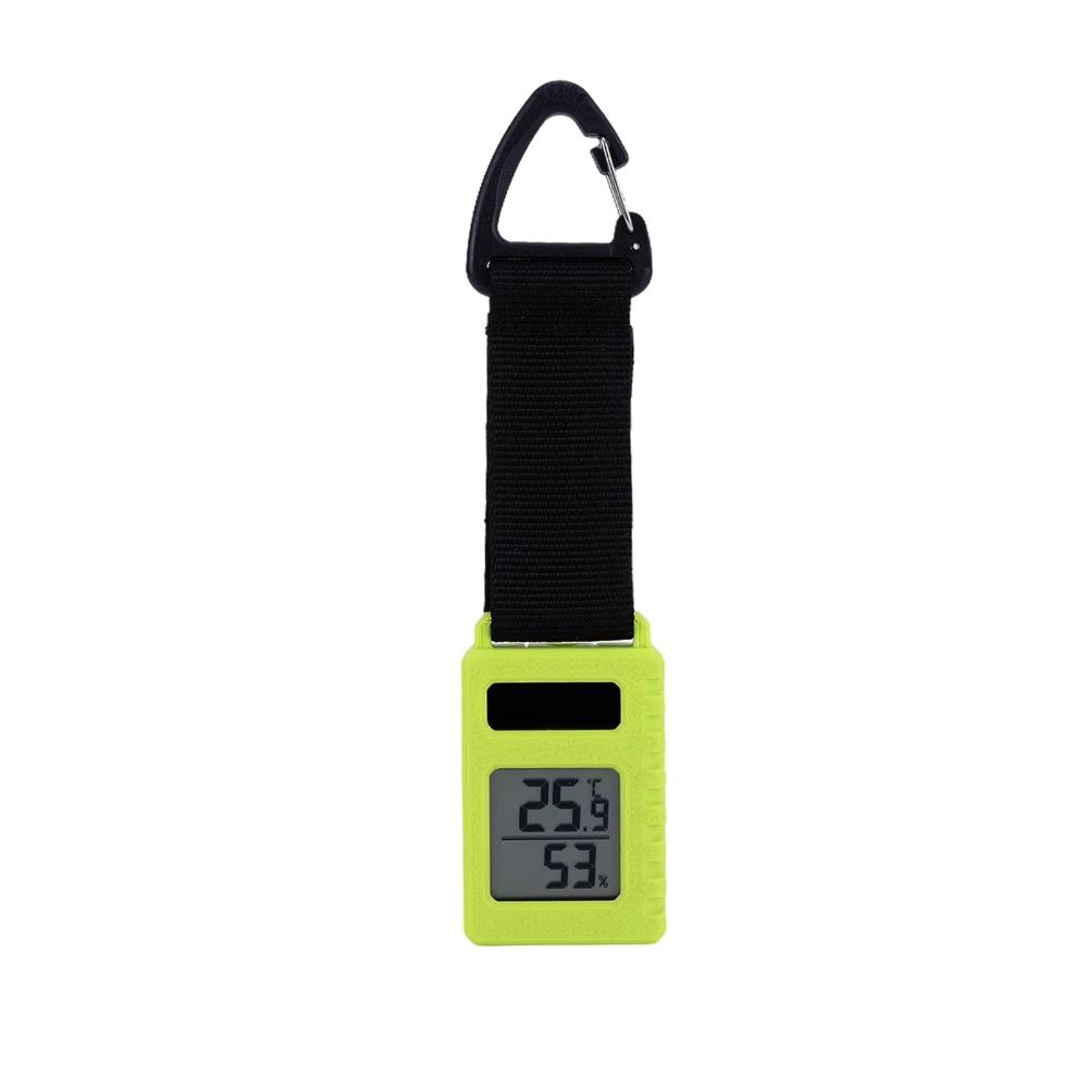 Rechargeable Solar Thermometer Hygrometer Ultra Light Mini Hygrometer Indoor Monitoring