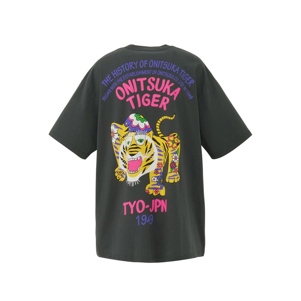 ONITSUKA TIGER Oversized Graphic T-Shirt Unisex Tops Dark-Blue 2183B561_400