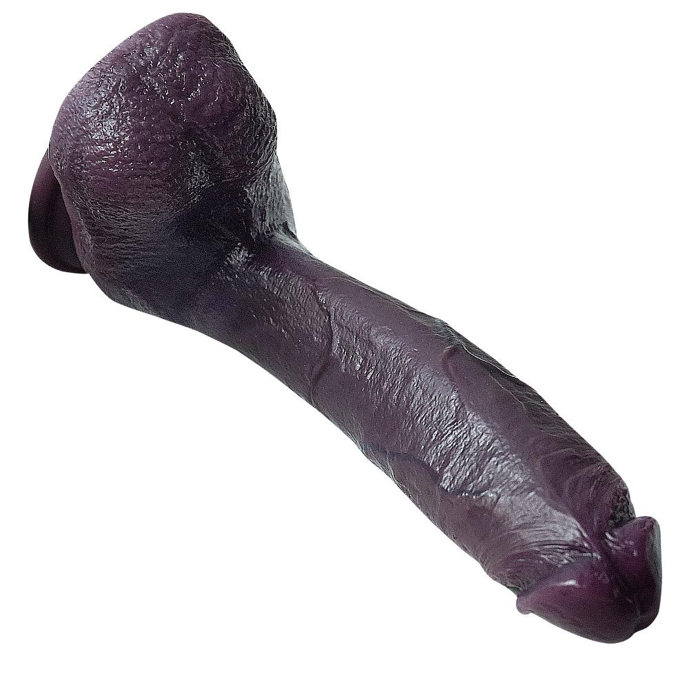 Super Size Purpureus Tyrannosaurus Künstlicher Phallus Weiblicher Dildo Flüssigsilikon Penis Weiblicher Masturbator Sexspielzeug