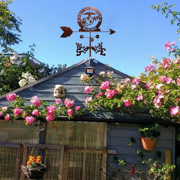Retro Farm Scene Garden Stake Weathervane Professional Measuring Tools Patio