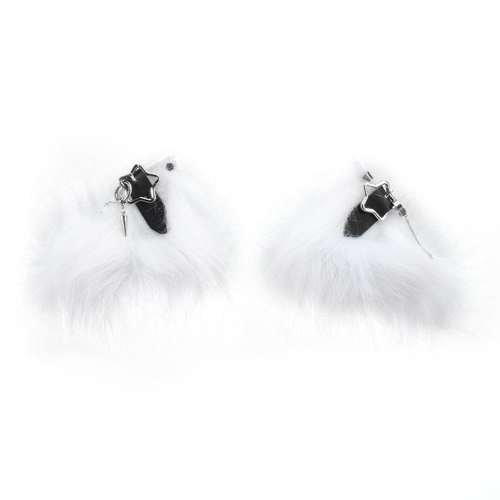 Plush Electric Animal Ear Headband Rechargeable Detachable Fox Ear Lolita Comic Show Prop Cat Ear Cosplay Accessories Halloween