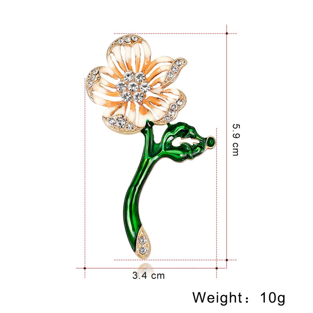 Exquisite Halloween Flower Brooch Women Chic Breastpin Halloween Gift