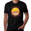 Serengeti National Park Zebra Retro Distressed Circle T-Shirt Casual Daily Wear Short Sleeve Top